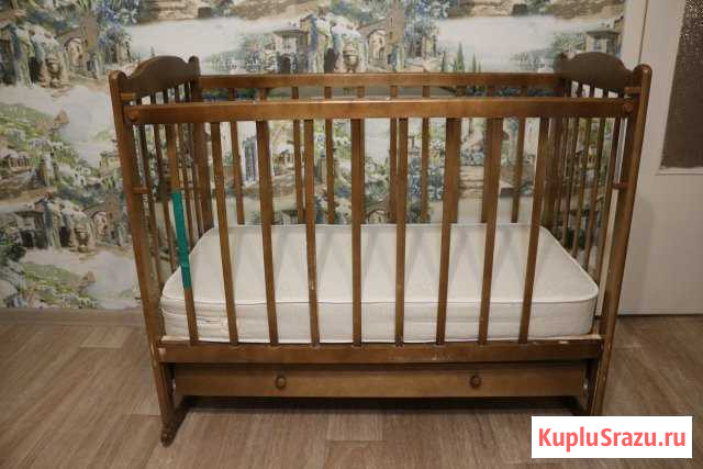 Кроватка Мой малыш с матрасом (торг) Тобольск - изображение 1