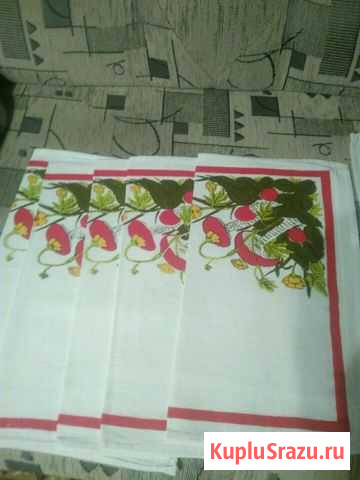 Салфетки льняные 6 шт СССР Лобня - изображение 1