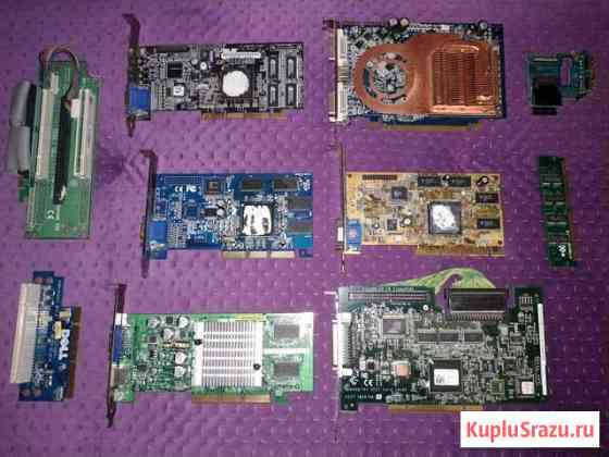 AGP и PCI-E видеокарты на запчасти или ремонт Пушкино