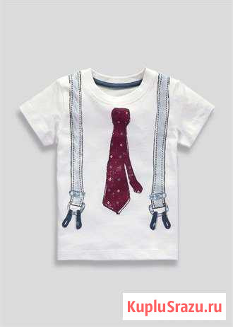 Новая футболка с галстуком р. 9-12мес Москва - изображение 1