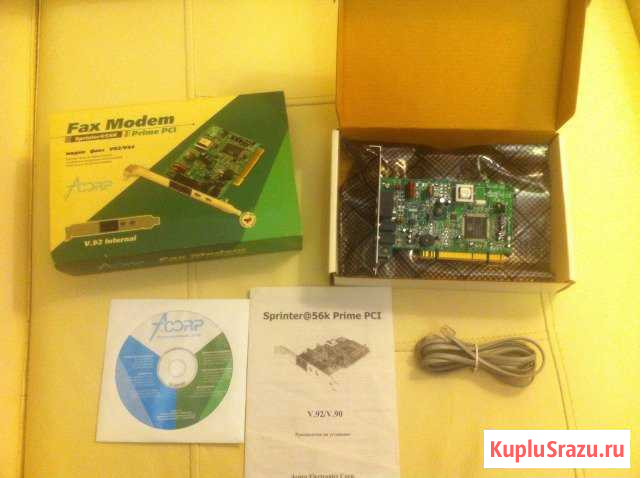 Модем Acorp Sprinter56K Prime PCI Белгород - изображение 1