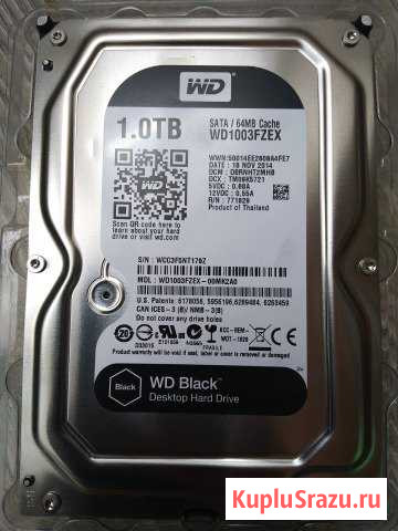 HDD WD Black 1 TB WD1003fzex на гарантии Ростов-на-Дону - изображение 1