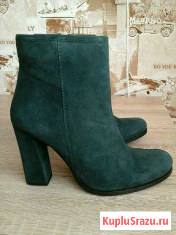 Новые полусапожки зелёные (натуральная замша) Городище - изображение 1