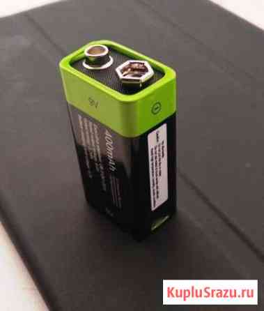 Аккумулятор Li-Ion Крона 9v 400mAh (mini USB) Азов