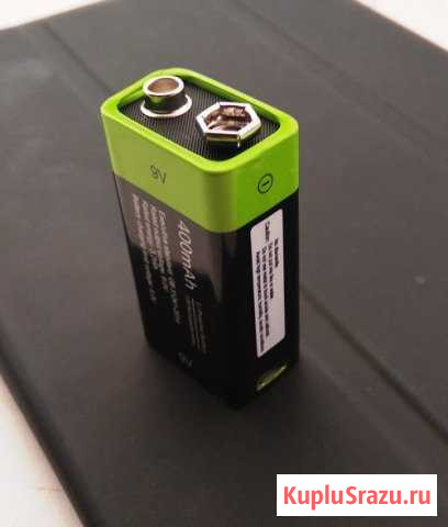 Аккумулятор Li-Ion Крона 9v 400mAh (mini USB) Азов - изображение 1