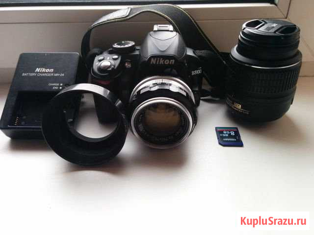 Nikon d3100 + nikkor 50mm + kit 18-55 Владимир - изображение 1