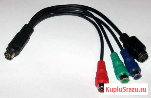 Переходник-Разветвитель S-Video - 3 RCA+S-Video Улан-Удэ - изображение 1
