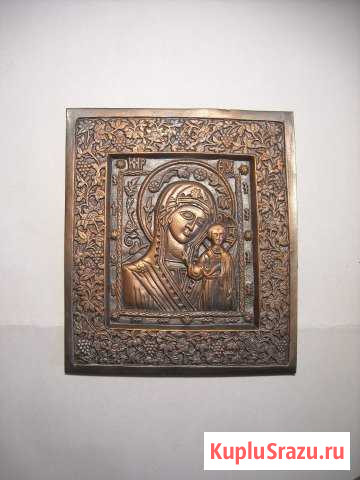 Икона медная.Богородица Выборг - изображение 1