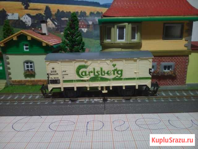 Железная дорога тт 12 мм вагоны Carlsberg Комсомольск-на-Амуре - изображение 1