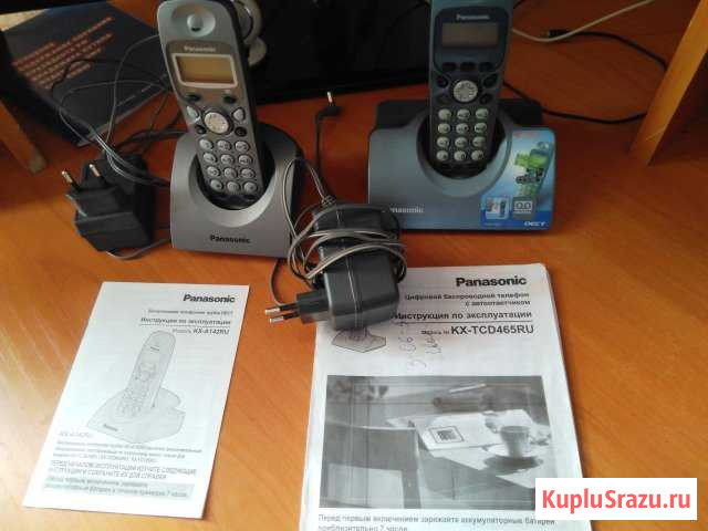 Радиотелефон Panasonic KX-TCD465RU с двумя трубкам Нефтекамск - изображение 1