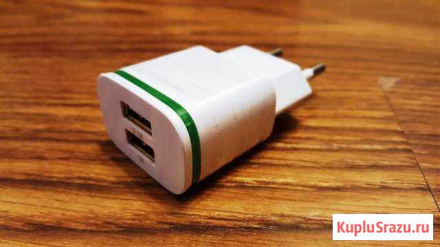 Универсальное сетевое зарядное устройство 2 usb Казань - изображение 1
