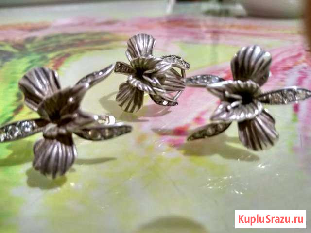 Комплекты кольца и серьги -Серебро 925 проба Лобня - изображение 1
