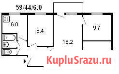 4-к квартира, 62 кв.м., 3/5 эт. Ахтубинск - изображение 1