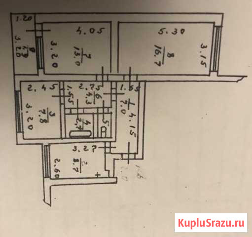 3-к квартира, 61 кв.м., 6/9 эт. Щигры - изображение 1