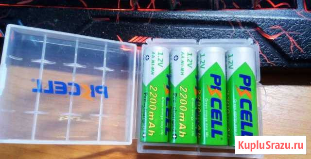 Аккумулятор pkcell nimh AA 1,2v 2200 мАч 4штуки Рязань - изображение 1