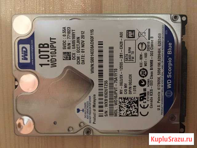 HDD 1Tb WD10jpwt Дубна - изображение 1