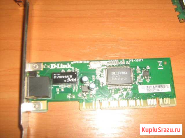 Продам сетевую карту PCI D-Link DFE-520TX Камышин - изображение 1