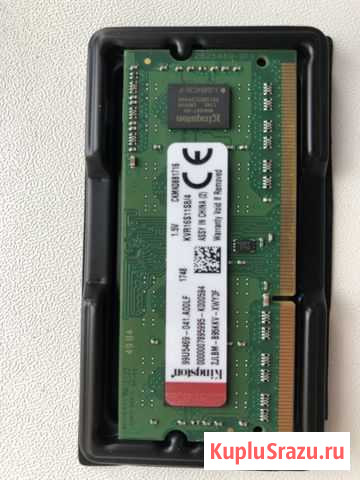 Sodimm Kingston valueram (KVR16S11S8/4) 4 гб Северодвинск - изображение 1