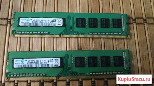 SAMSUNG DDR3 8Gb (2*4Gb) Волжский - изображение 1