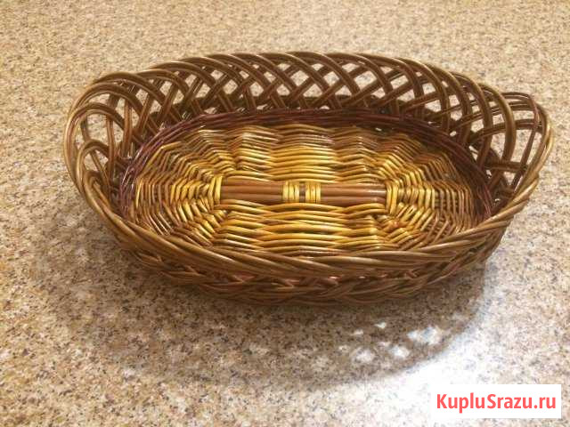 Корзина, ваза плетёная для фруктов Кондратово - изображение 1