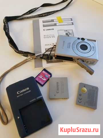 Фотоаппарат Canon Ixus 55 Архангельск - изображение 1