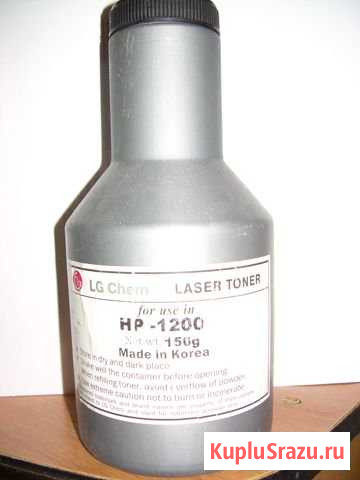 Тонер (Black) HP-1200 made in korea 150g Нефтекамск - изображение 1