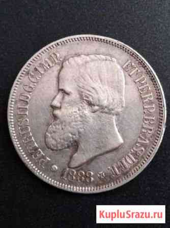Монета 500 рейсов 1888 г. Бразилия серебро Симферополь