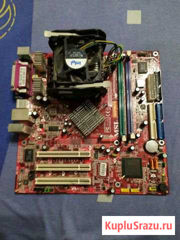 Материнская плата MSI и процесор intel seleron Началово - изображение 1