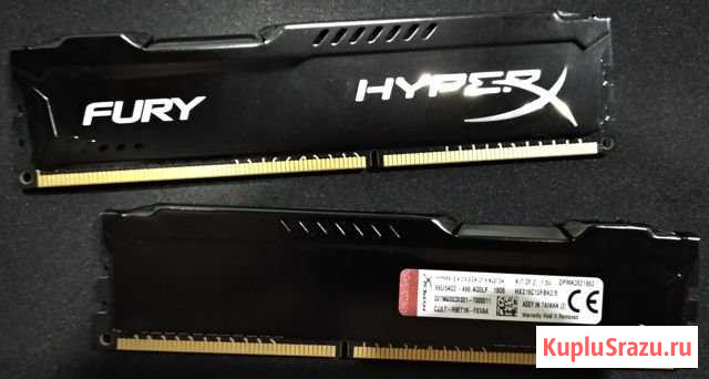 Kingston HyperX Fury DDR3 1600 2x4 GB Волгоград - изображение 1