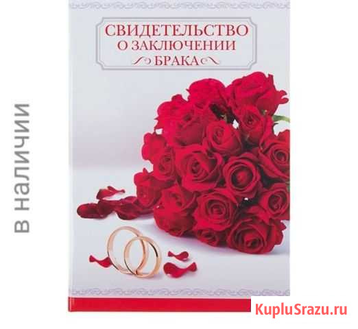 Обложка для свидетельства о браке Котовск - изображение 1