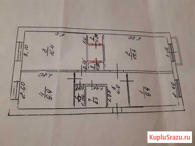 3-к квартира, 64.2 кв.м., 1/5 эт. Суземка - изображение 1