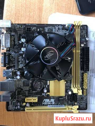 Комплект мать 1150+intel G1840 Назрань - изображение 1
