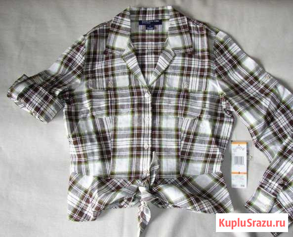 Рубашка лён Jones New York США р.S (44-46/165-176) Калуга - изображение 1