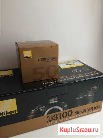 Продам фотоаппарат Nikon d3100 18-55 vr kit Рязань - изображение 1