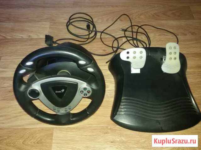 Руль с педалями Genius TwinWheel Чебоксары - изображение 1