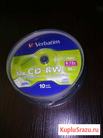 Cd-Rw диски 10шт с боксом Альметьевск - изображение 1