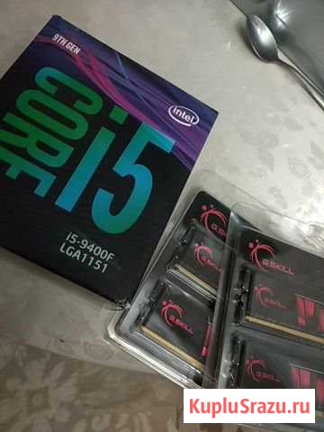 Процессор i5 9400f + озу 32 гб 3000 MHz. Нулевые Аргун - изображение 1