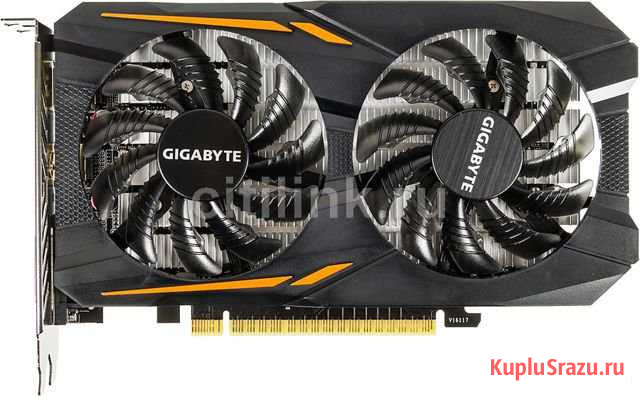 Видеокарта Gigabyte GTX 1050 OC 2G (2 вентилятора) Екатеринбург - изображение 1