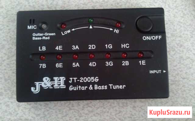 Гитарный тюнер (Led tuner jt-2005G) Екатеринбург - изображение 1
