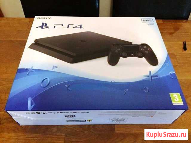 PS4 slim 500Gb, новая, в упаковке, гарантия Владикавказ - изображение 1