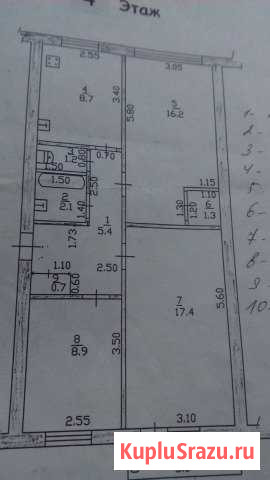 3-к квартира, 63 кв.м., 4/5 эт. Рославль - изображение 1