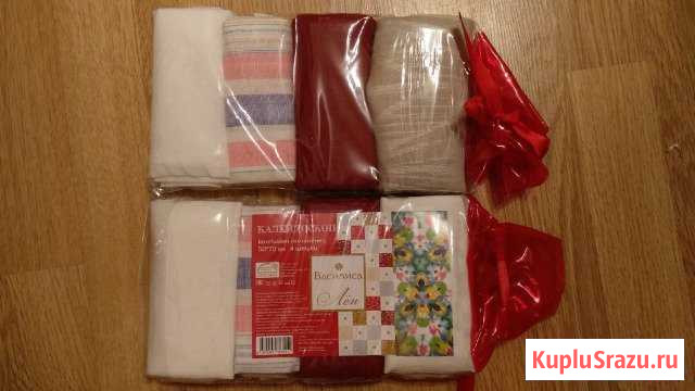 Комплект полотенец из льна (Калейдоскоп) Мытищи - изображение 1