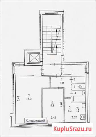 2-к квартира, 43 кв.м., 1/9 эт. Талажский Авиагородок - изображение 1