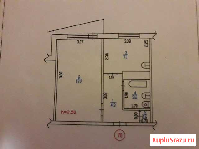 1-к квартира, 32 кв.м., 9/9 эт. Заринск - изображение 1