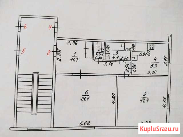 2-к квартира, 62 кв.м., 2/2 эт. Лесной - изображение 1