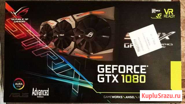 Asus Rog Strix GeForce GTX 1080 8Gb Батайск - изображение 1