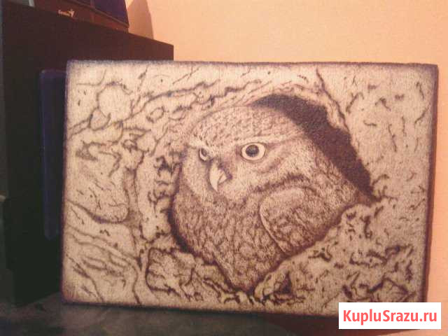 Картина пирография Красное - изображение 1