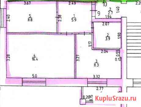 2-к квартира, 46 кв.м., 3/3 эт. Починок