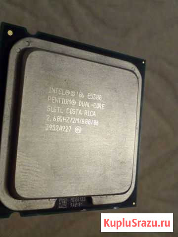 Процессор Intel Pentium E5300 775 2 ядра 2.6 ггц Волжский - изображение 1
