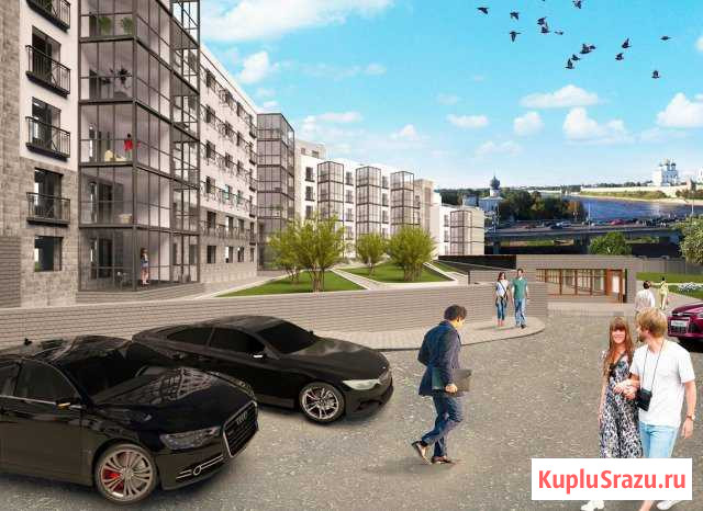 1-к квартира, 46.7 кв.м., 5/6 эт. Псков - изображение 1